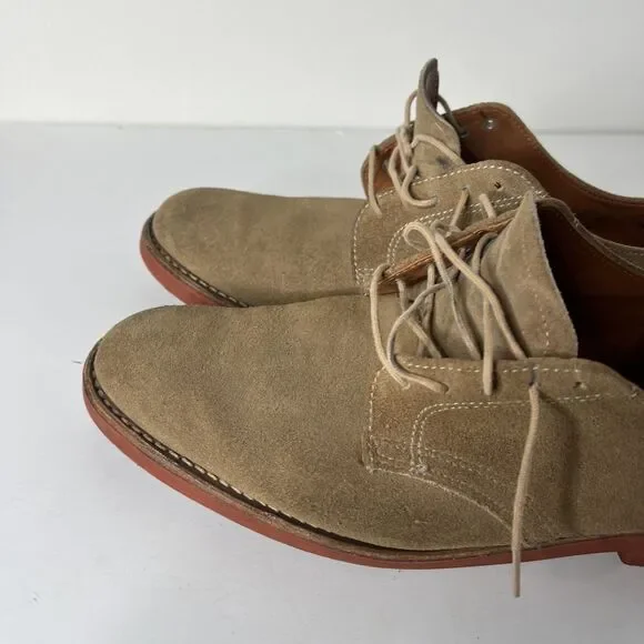 BROOKS BROTHERS Solid Beige Suede Mens Size 11 Dress Shoes